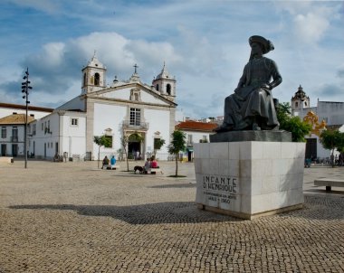 santa maria Kilisesi. Praça Infante dom henrique Meydanı. Lagos,