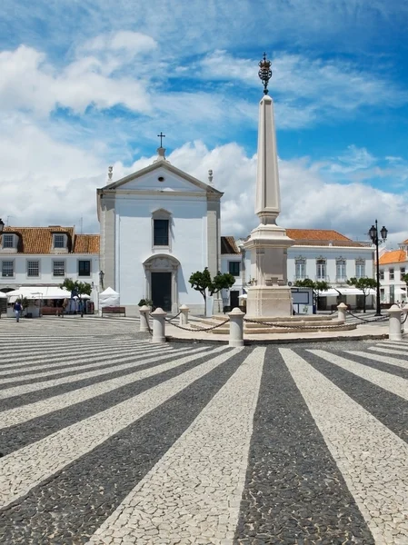 Praca Marques de Pombal. Vila Real de Santo Antonio, Algarve. Portugal. — Stock Photo, Image