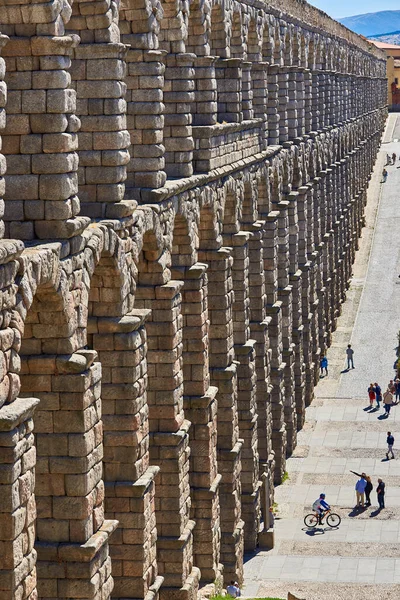 Сеговія Іспанія Вересня 2021 Року Акведук Сеговії Один Найбільших Римському — стокове фото
