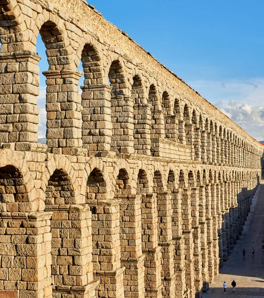 Segovias Akvedukt Största Den Romerska Världen Byggdes Den Flaviska Dynastin — Stockfoto