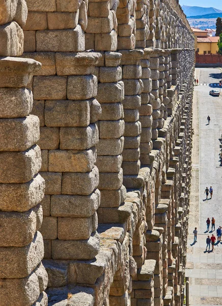 Акведук Сеговії Один Найбільших Римському Світі Побудований Династії Флавіїв Двома — стокове фото