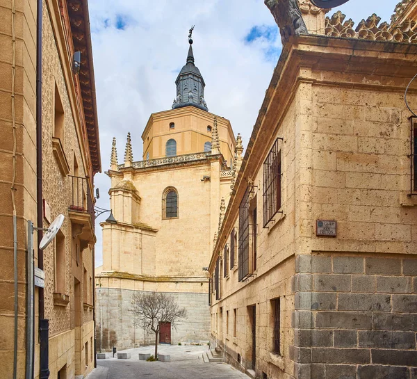 Segóvia Espanha Setembro 2021 Edifícios Típicos Castelhanos Bairro Judeu Segóvia — Fotografia de Stock