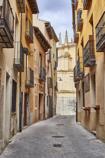 Segovia Spain September 2021 Typical Castilian Buildings Jewish Quarter Segovia — Stock Photo, Image