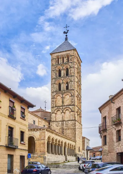 Segovia Spain September 2021 San Esteban Church Romanesque Temple Located — Stock Photo, Image