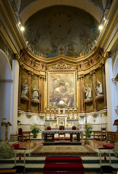 Madrid Espanha Novembro 2021 Altar Santiago San Juan Bautista Igreja — Fotografia de Stock