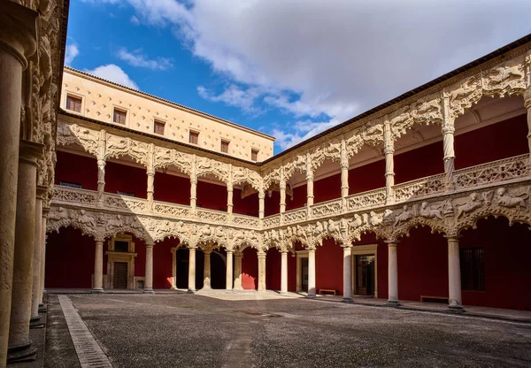 Guadalajara Espanha Novembro 2021 Pátio Dos Leões Palácio Infantado Castilla — Fotografia de Stock