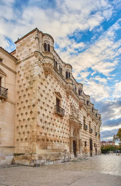 Principal Facade Palace Infantado Castilla Mancha Guadalajara Spain — Stock Photo, Image