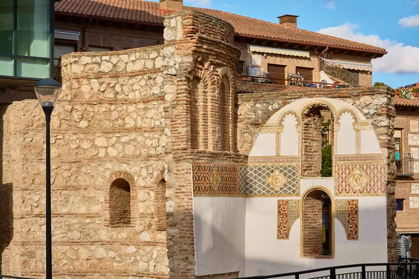 Mudejar Století Apsidy San Gil Pohled Náměstí Plaza Concejo Guadalajara — Stock fotografie