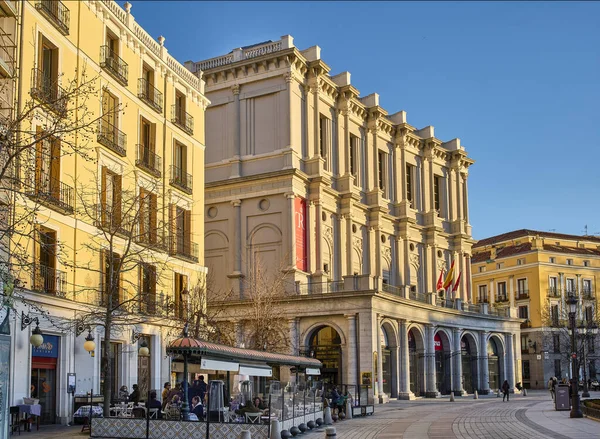 Madrid España Enero 2022 Fachada Oeste Del Teatro Real Simplemente — Foto de Stock