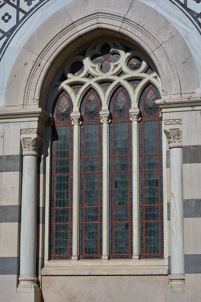 Ünlü Adamlar Panteonu Nun Güney Cephesinde Kemerli Pencere Madrid Spanya — Stok fotoğraf