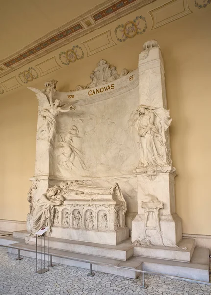 Madrid Spain January 2022 Mausoleum Antonio Canovas Del Castillo Agustin — Stock Photo, Image