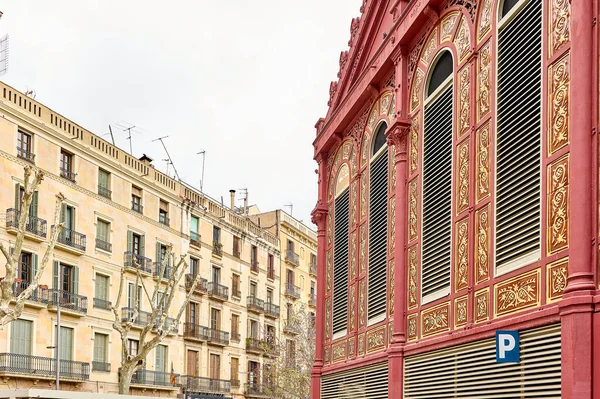 Фасад Рынка Сан Антони Барселона Каталония Испания — стоковое фото