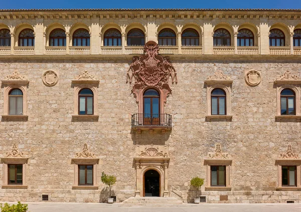 Renaissance Main Facade Archiepiscopal Palace Alcala Henares View Parade Courtyard — Stock Photo, Image