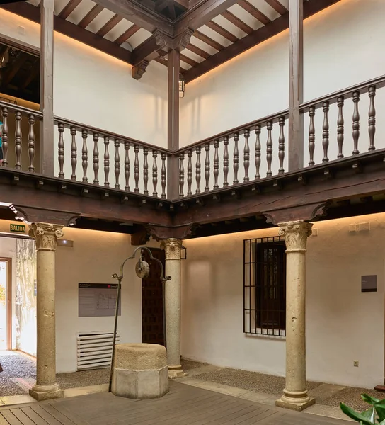 Alcala Henares Spain May 2022 Courtyard Miguel Cervantes House Museum — Stock Photo, Image