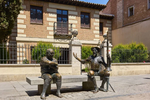 Alcala Henares Spain May 2022 Statue Don Quixote Sancho Panza — 스톡 사진