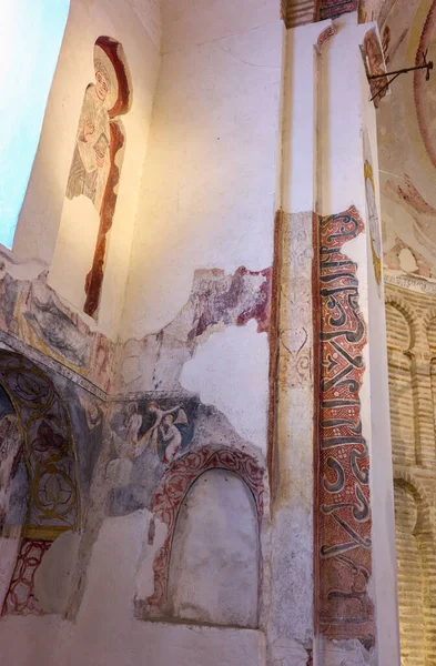 Toledo Spanien Juni 2022 Wandmalereien Der Moschee Cristo Luz Dem — Stockfoto