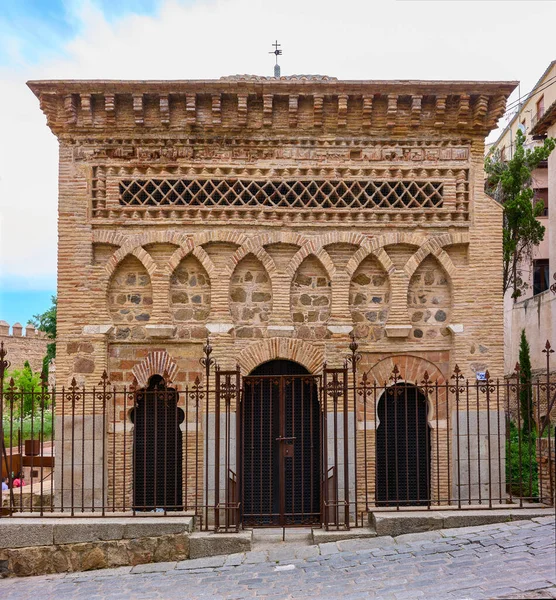 Toledo Španělsko Června2022 Hlavní Fasáda Mešity Cristo Luz Nejreprezentativnější Památka — Stock fotografie