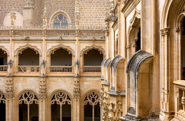 Toledo Espanha Junho 2022 Nível Superior Claustro Mosteiro San Juan — Fotografia de Stock