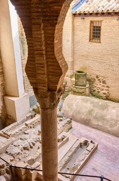 Toledo Spanya Haziran 2022 Roman Visigoth Mudejar Arkeolojik Kompleksi Hala — Stok fotoğraf
