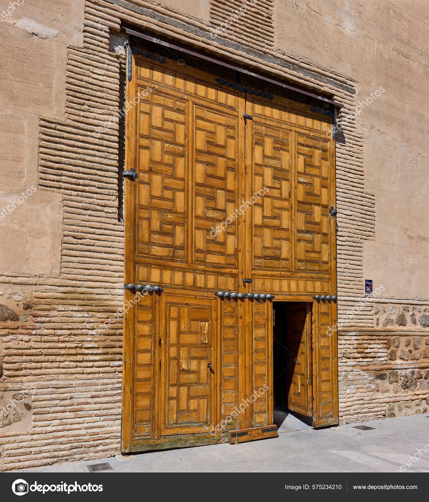 Principal Entry Taller Del Moro Museum Housed Palace 14Th Century Stock
