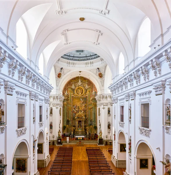 Tolède Espagne Juin 2022 Nef Église San Ildefonso Les Jésuites — Photo