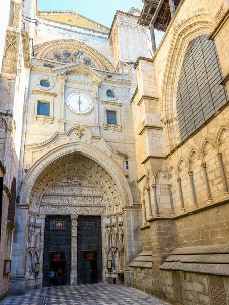 스페인 톨레도 2022 Parerta Del Reloj Gate Toledo Prime Cathedral — 스톡 사진