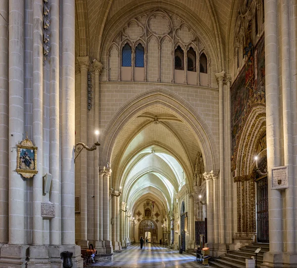 Toledo España Junio 2022 Nave Lateral Del Lado Del Evangelio — Foto de Stock