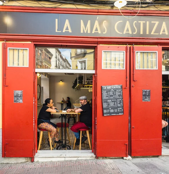 Madrid Espagne Juin 2022 Façade Une Taverne Typique Centre Madrid — Photo