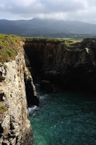 " Praia Das Catedrais " İspanya — Stok fotoğraf