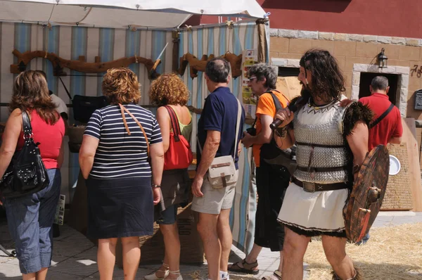 " Astur-Roman Festival of La Carisa " CARABANZO Asturias SPAIN. — Stock Photo, Image