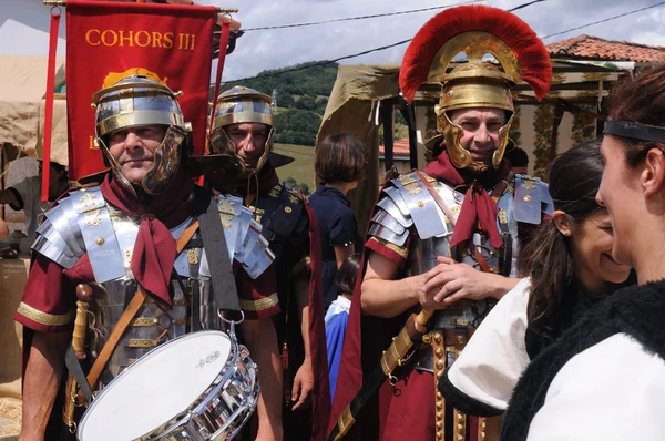 " Astur-Romeins festival van La Carisa "Carabanzo Asturias Spanje. — Stockfoto