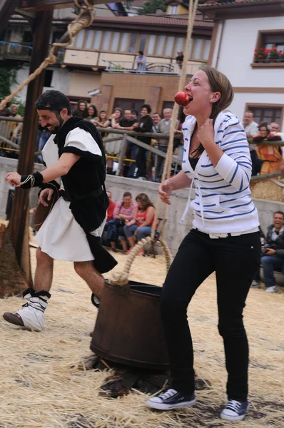 " Astur-Roman festiwal La Carisa "Carabanzo Asturias Hiszpania. — Zdjęcie stockowe