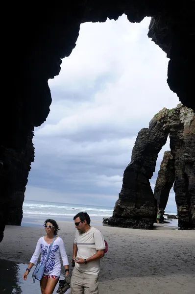 " Praia Das Catedrais "Španělsko — Stock fotografie