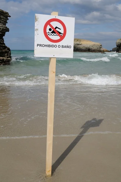 " praia das catedrais "Spanien — Stockfoto