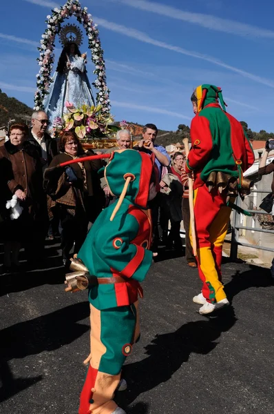 Fest "botarga - kunterbunt la candelaria " — Stockfoto