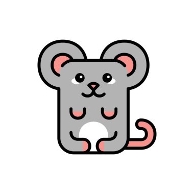 Fare simgesi. Simge tasarımı. Şablon elementleri Düz biçim