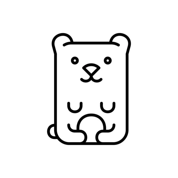 熊のアイコン アイコンデザイン テンプレート要素 — ストックベクタ
