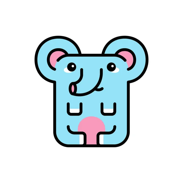 象のアイコン アイコンデザイン テンプレート要素 — ストックベクタ