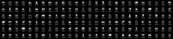 Abstract Logos Collection Geometric Abstract Logos Icon Design — Stock Vector