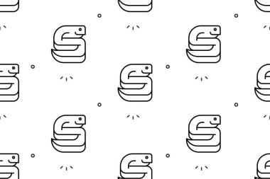 Yılanlarda kusursuz desen. Simge tasarımı. Şablon ögeleri