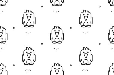 Papağanlarla kusursuz bir düzen. Simge tasarımı. Şablon ögeleri