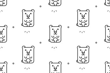 Kutup Ayıları 'nda kusursuz desen. Simge tasarımı. Şablon ögeleri