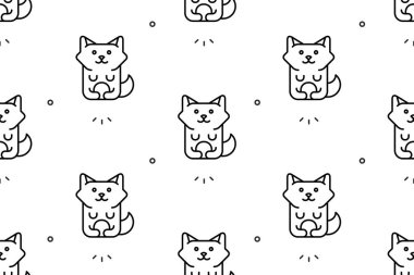 Rakunlarda kusursuz desen var. Simge tasarımı. Şablon ögeleri