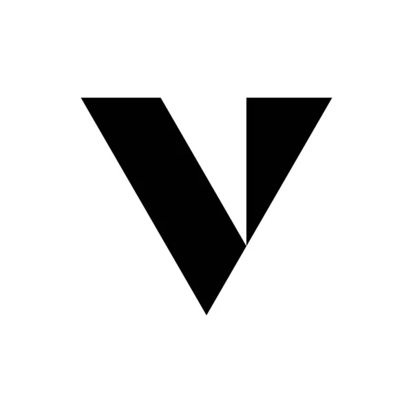 手紙Vのロゴ アイコンデザイン テンプレート要素 幾何学的抽象ロゴ — ストックベクタ