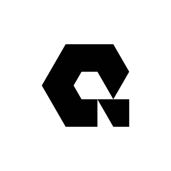 Qのロゴ アイコンデザイン テンプレート要素 幾何学的抽象ロゴ — ストックベクタ