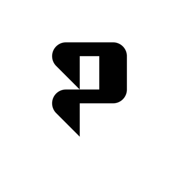 字母P标志 图标的设计 模板元素 几何抽象标识 — 图库矢量图片