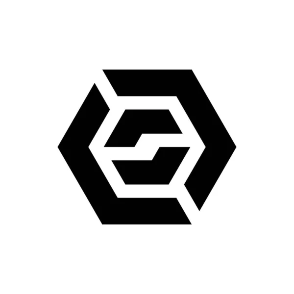 Lettre Logo Icône Design Éléments Modèle Logos Abstraits Géométriques — Image vectorielle
