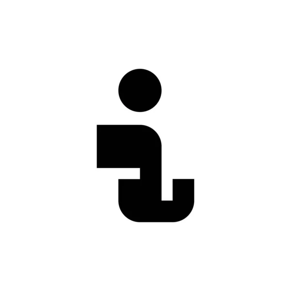 Buchstabe Logo Symboldesign Vorlagenelemente Geometrische Abstrakte Logos — Stockvektor
