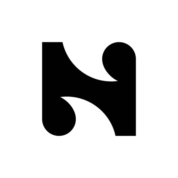 로고를 씁니다 아이콘 디자인 템플릿 기하학적 추상적 — 스톡 벡터