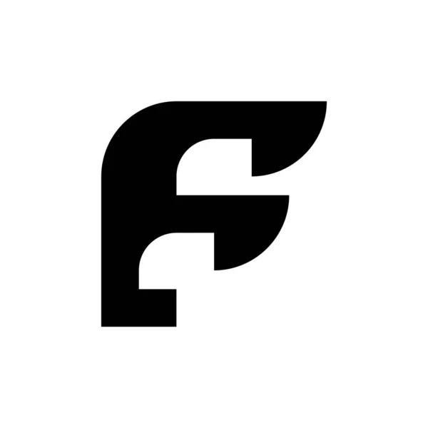 字母F标志 图标的设计 模板元素 几何抽象标识 — 图库矢量图片